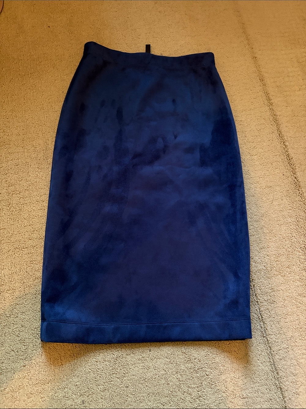 BCBGMaxAzria Navy blue microsuede Pencil Skirt nwt new nwot XS